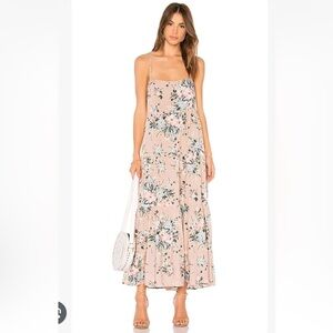 AUGUSTE The Label Blush Floral Midi Dress